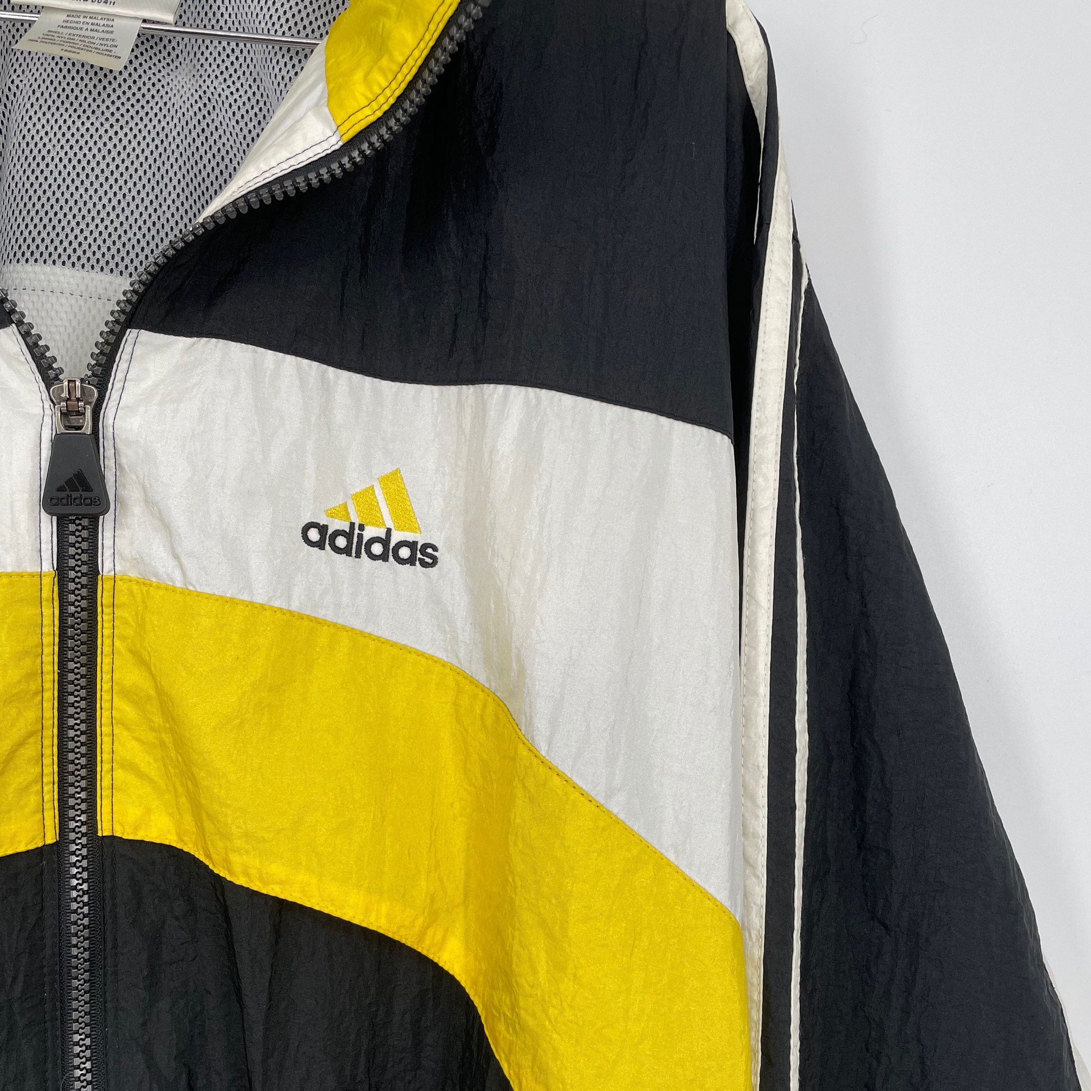 black yellow adidas jacket