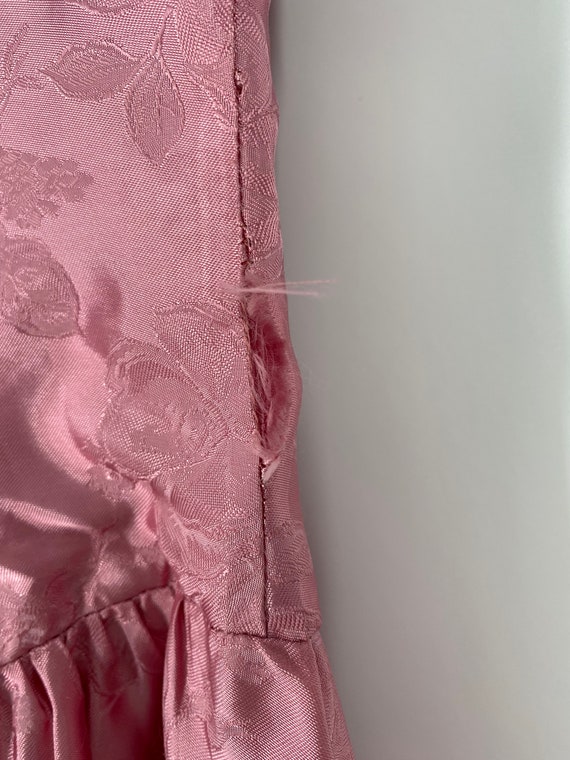 Vintage 80's Pink Ankle. Length Dress With Subtle… - image 4
