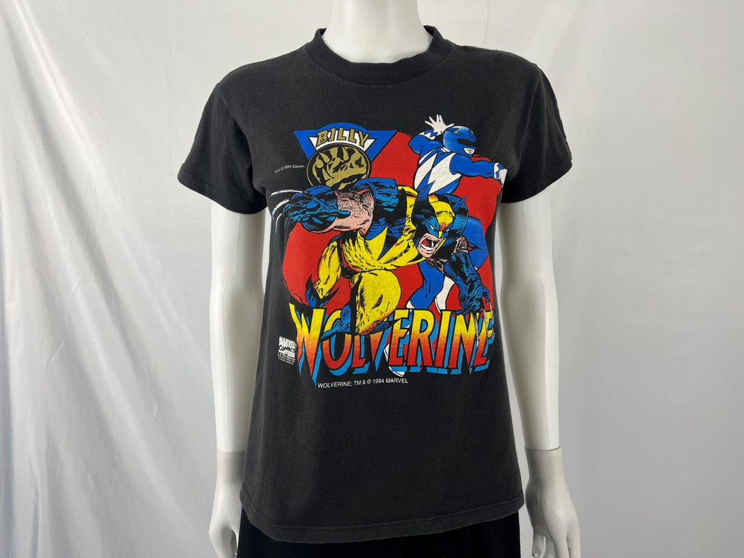 Vintage 1994 Power Rangers and Wolverine Crossover T-shirt / Size Youth ...