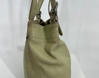 Vintage 90s Coach Pistachio Buckle Bag #4157 Made in Costa Vintage 90s Coach Pistachio Buckle Bag #4157 Made in Costa