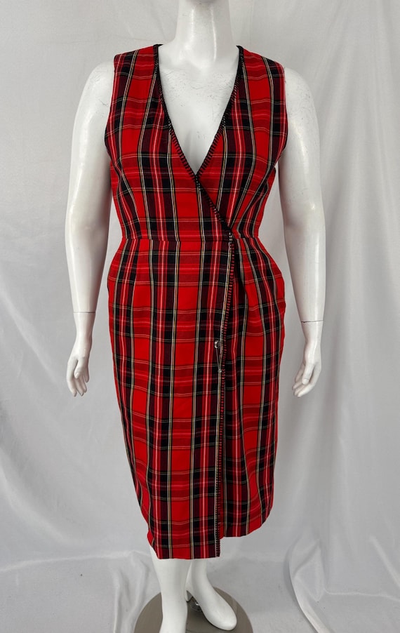 Vintage 90s Red Plaid Punk Style Tank Dress by Talbots \ Size 12 \ See Item Description for Measurements and Details Vintage 90s Red Plaid Punk Style Tank Dress by Talbots \ Size 12 \ See Item Description for Measurements and Details