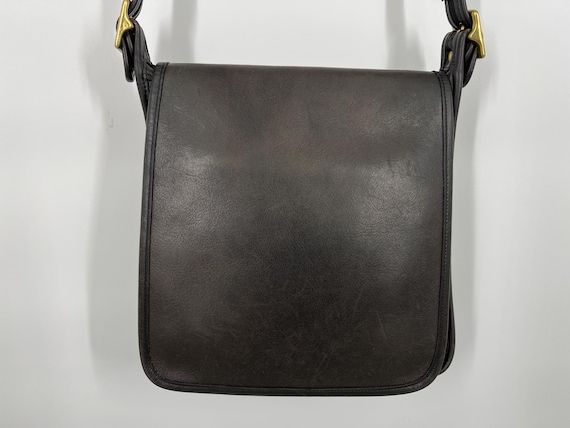 Vintage 2000s Black Coach Legacy Studio Flap Bag #9144 / Made in