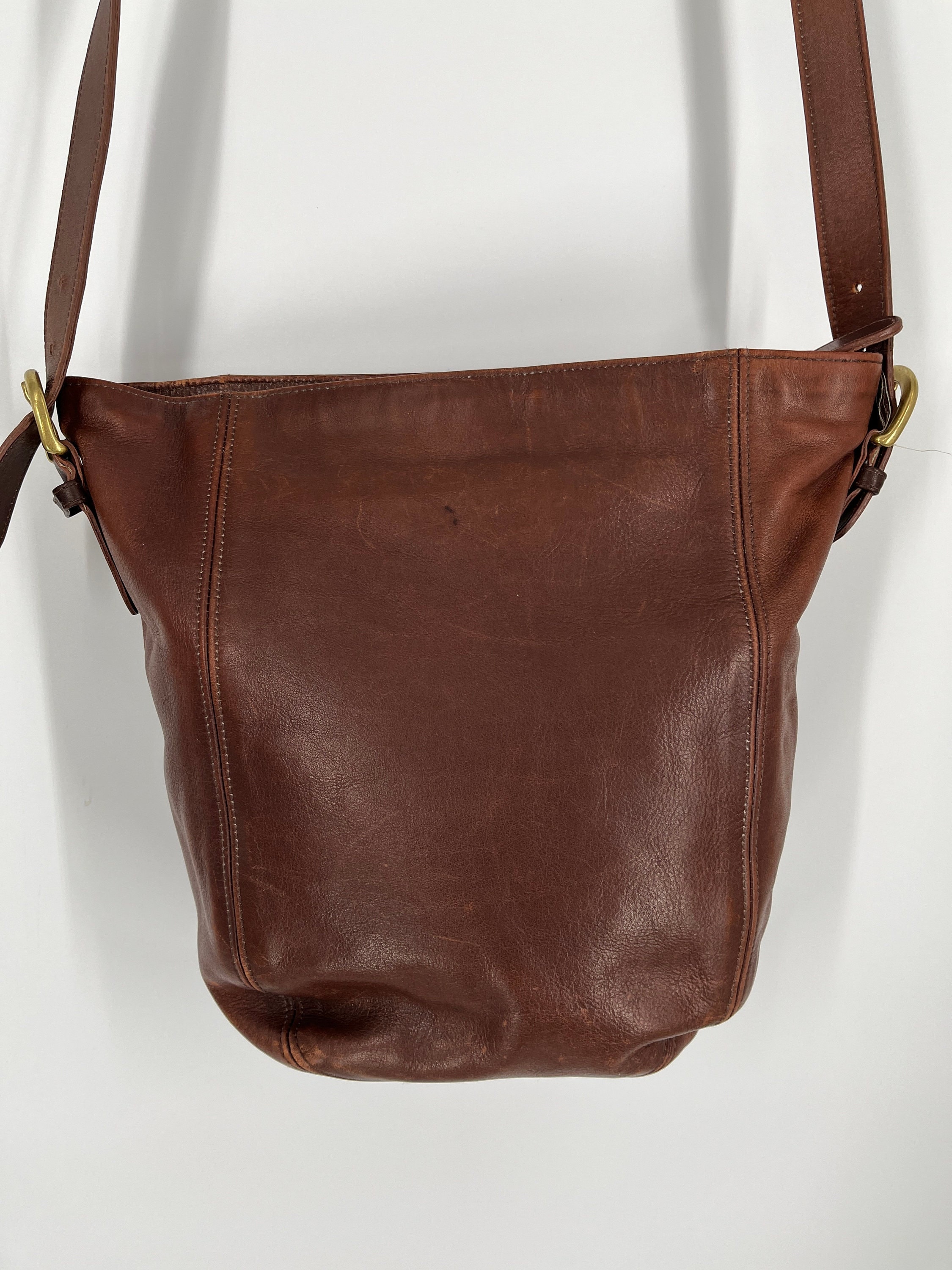 Vintage 80s Coach Cocoa Monterey Hobo Leather Shoulder Bag  Made