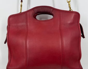 Vintage Coach Mini Shopper 9993 Mahogany Leather Bag Made in USA