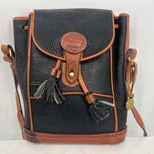 Vintage 90s Blue Dooney & Bourke Small Dover Drawstring / Made In USA / View Description For Measurements And Condition Details