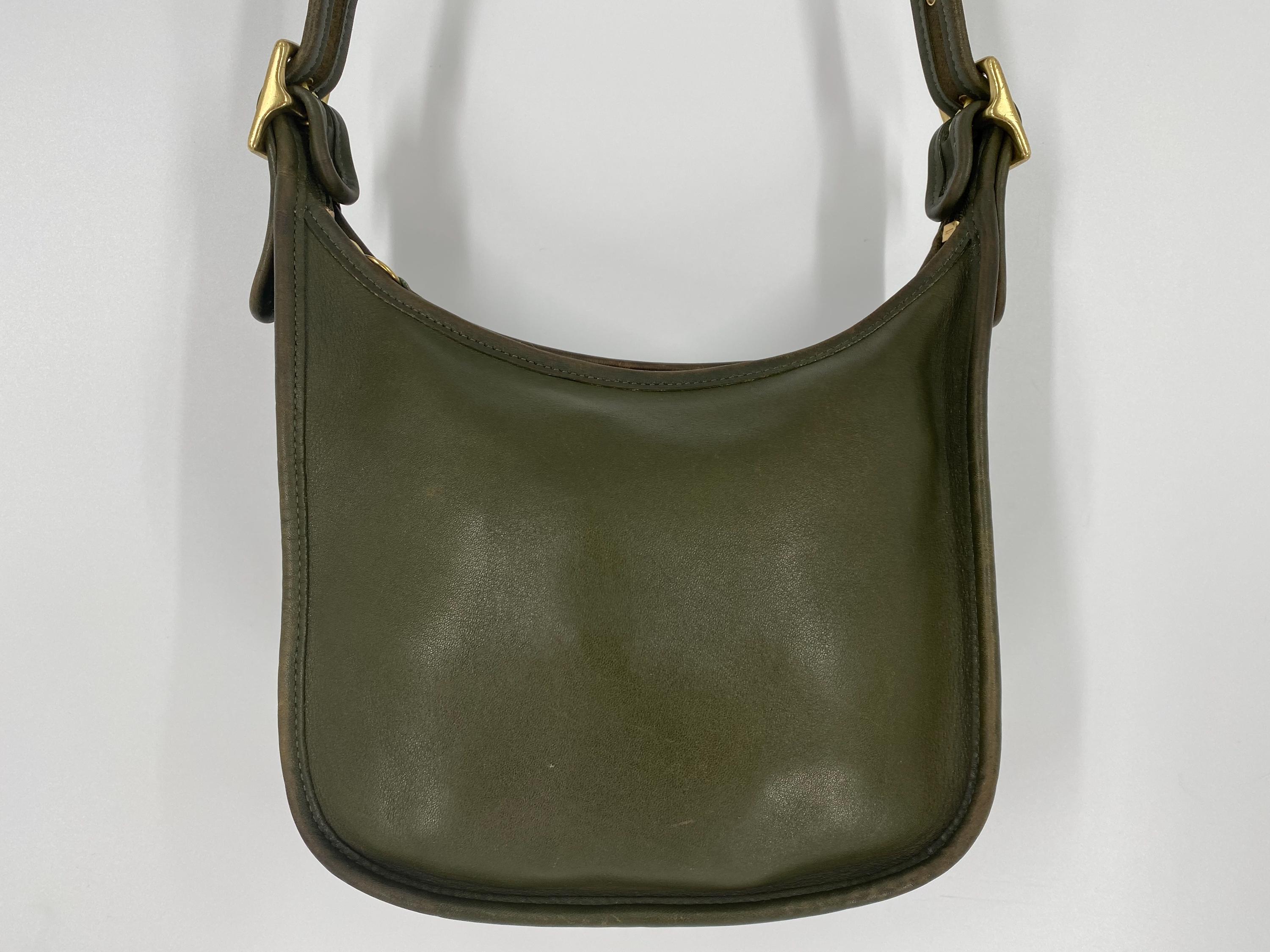 Vintage 2002 Coach Olive Leather Janice's Legacy Shoulder
