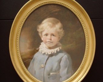 19thc Pastel Portrait Painting Of Viscount Castlerosse (1896-1952) By Leon Sprinck