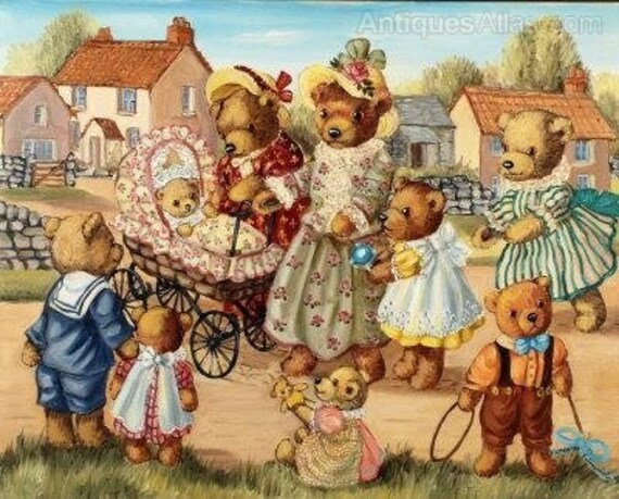 Paintings of teddy bears hotsell