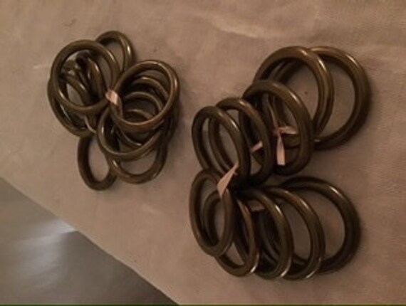 Anneaux de Rideaux en Laiton Début 20Eme