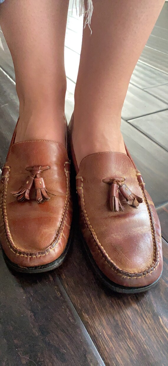 Cole Haan vintage Black Leather Penny Loafers Cole Haan Country Penny Loafers Professional Work Attire Preppy Hipster Casual Collegiate
