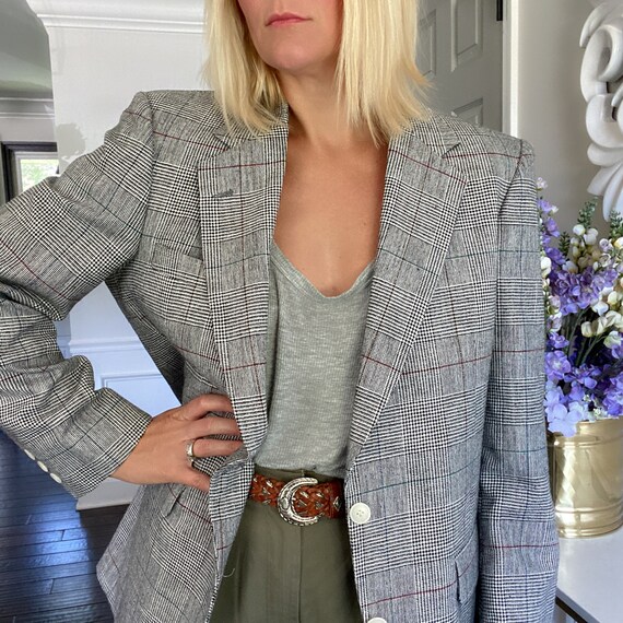 Vintage plaid blazer