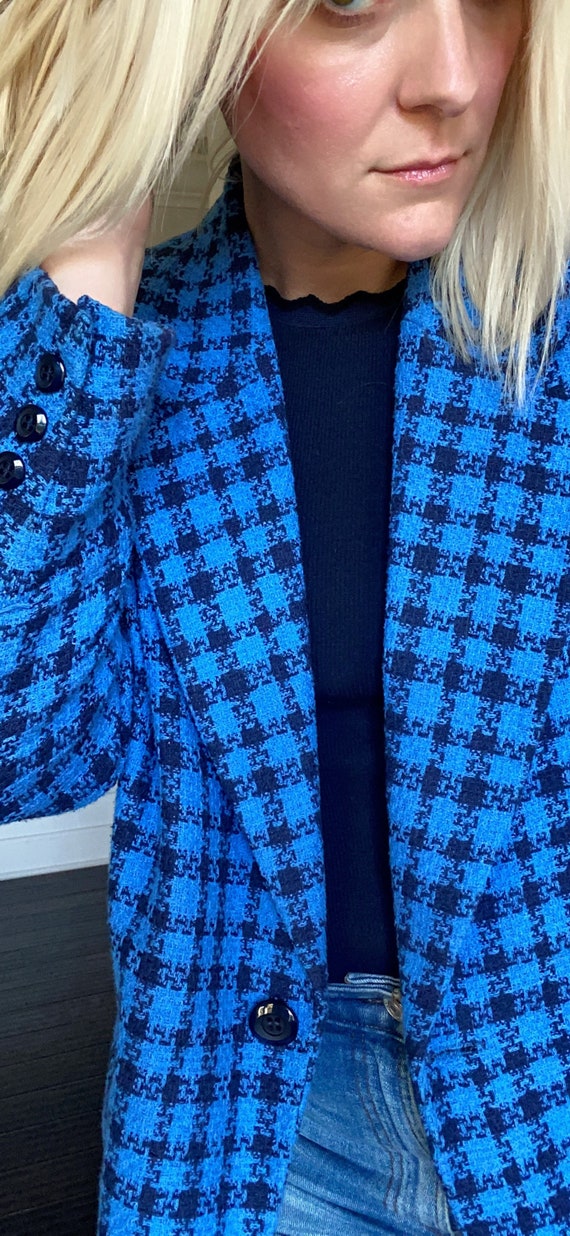 Houndstooth blazer