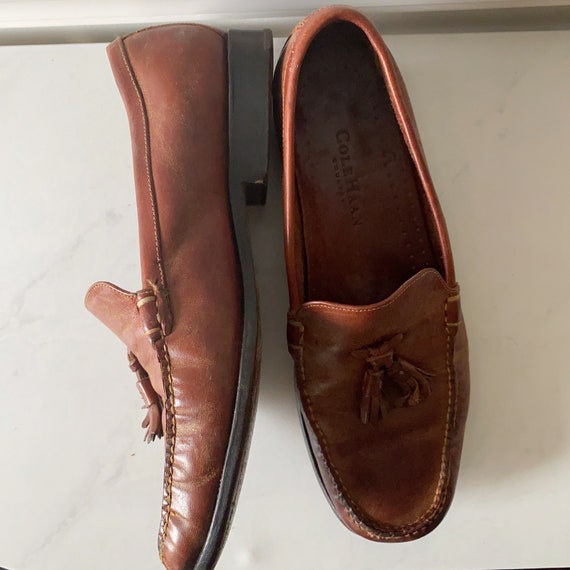 Cole Haan vintage Black Leather Penny Loafers Cole Haan Country Penny Loafers Professional Work Attire Preppy Hipster Casual Collegiate