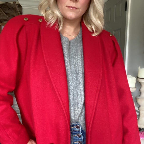Vintage Red overcoat