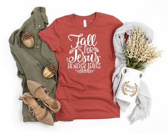 Fall for Jesus Tee: Christian Women's Shirt