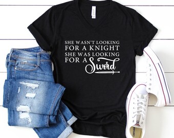 Atticus Quote T-Shirt: She Wasn't Looking for a Knight