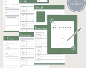 Druckbarer Haustier Kalender | Digitaler Download