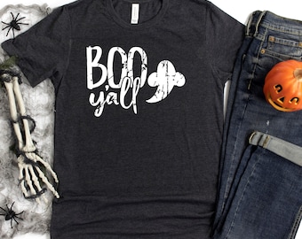 Boo Y'all Halloween Tee - Women's Graphic Shirt
