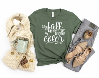 Favorite Color is Fall - Christian Shirt- Christian Gift - Women's Tee