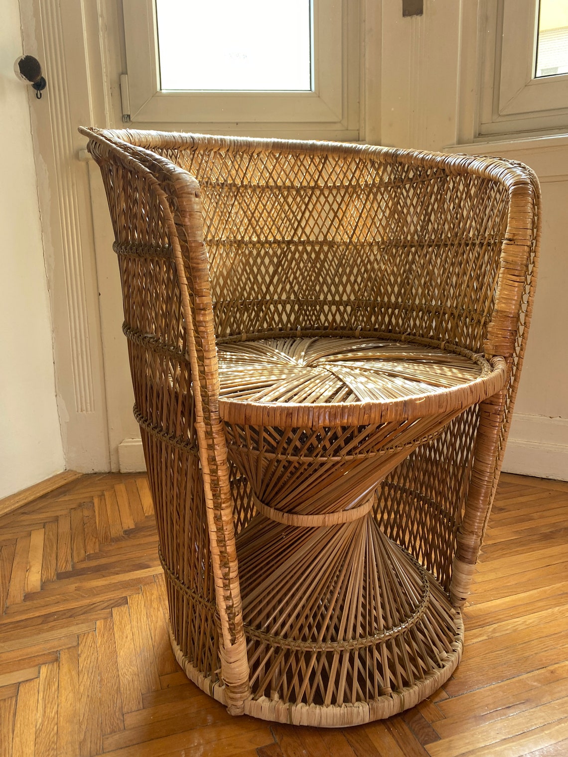 Mini Peacock Chairs Rattan Handmade Emmanuelle Chair Etsy