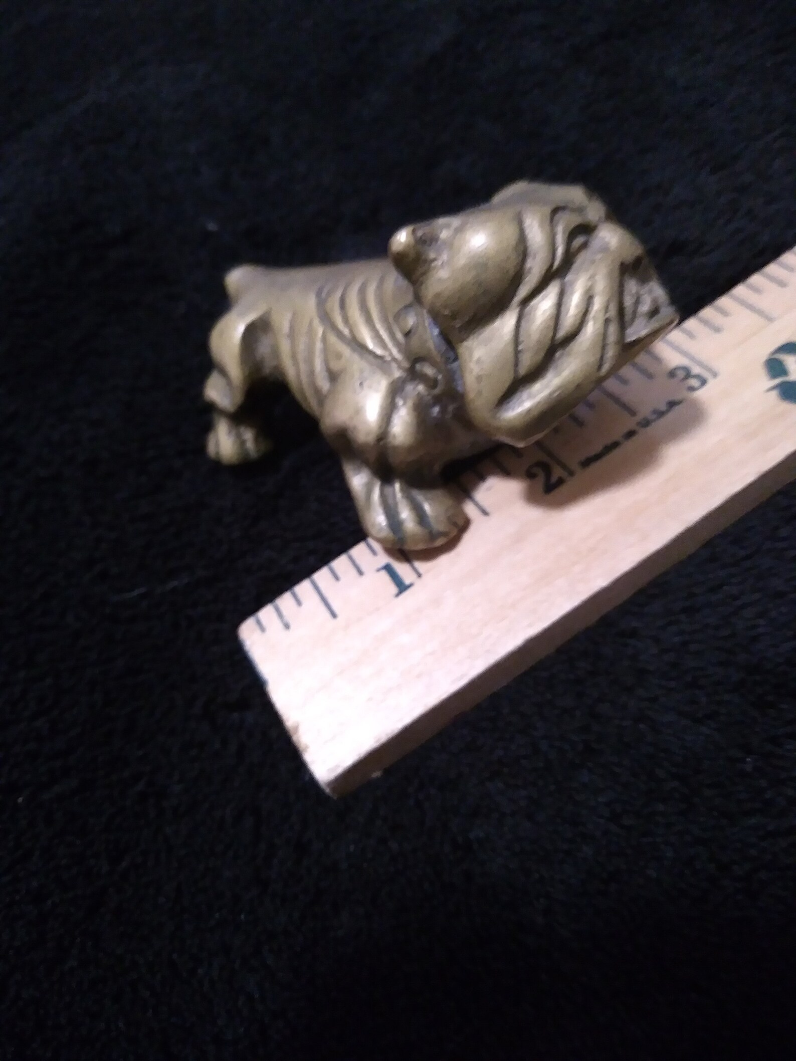 Vintage brass bulldog Etsy
