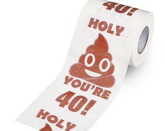 40th Funny Gag Gift Joke Prank Gift Birthday Gift 40th 50th 60th Birthday Gift Tiaronics Set of 2 Water Color Happy Birthday Funny Toilet Paper Roll