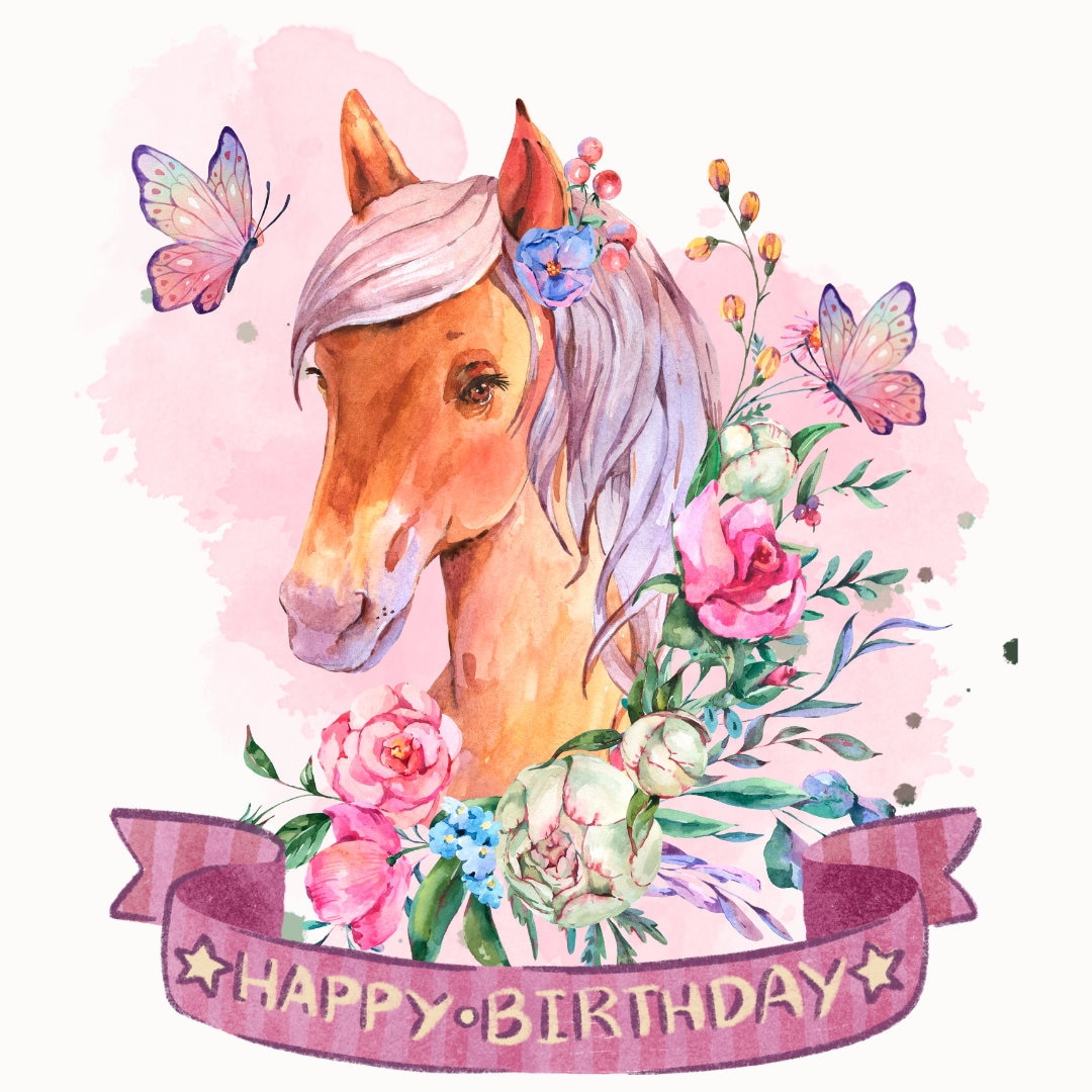 Artery8 Birthday Card Bulldog With Ornate Pattern Fur Coat In Flower Field Modern Watercolour Art Birthday
