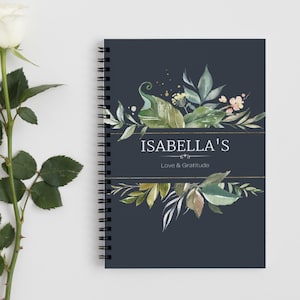 Personalized Journal, Gratitude Notebook, Daily Journal, A5 Notebook, Gifts For Women, Gratitude Journal For Men, Notebook For Therapy