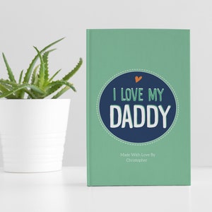 Livre papa personnalisé - cadeau fête des pères - cadeau d'anniversaire pour papa - livre Pourquoi j'aime mon papa - cadeau pour papa d'une enfant - cadeau papa personnalisé