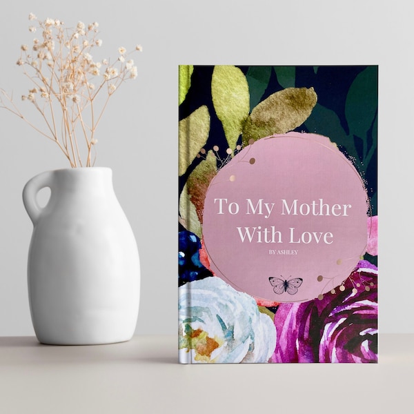 Personalized Book For Mom From Daughter, Birthday Gift For Mom, Gifts For Mother, Unique Gift For Mom, Gift For Mother's Day, The Writer