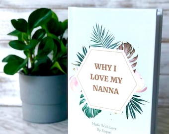 Libro della nonna personalizzato, ricordo personalizzato per la nonna, regalo per la festa della mamma, regalo di compleanno per la nonna, regalo per la nonna, regalo da nipote