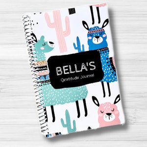 Diario diario de gratitud para niños, cuaderno personalizado para niños, diario de gratitud para niños, libro infantil personalizado, diario para niñas