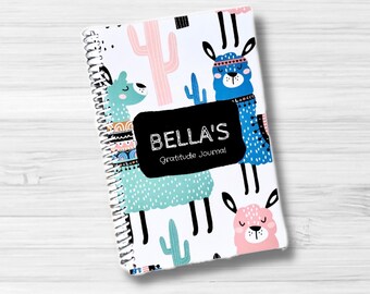 Personalized Kids Gratitude Journal, Daily Prompts Notebook