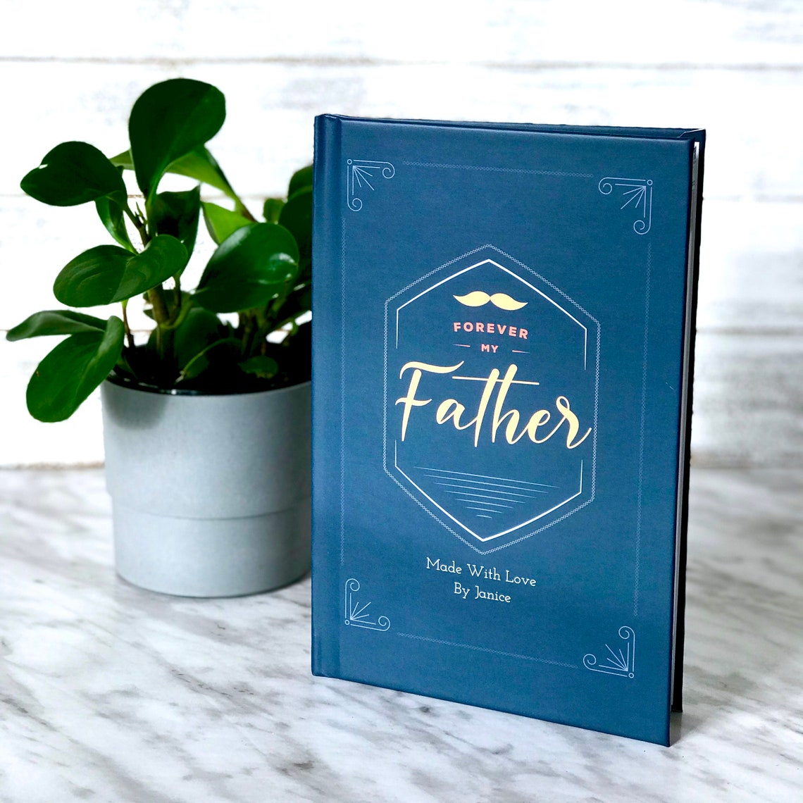 Personalized Fathers Day Book Gift for Dad Custom Etsy
