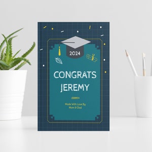 Personalized Graduation Book, Graduation Gift, Class Of 2021, High School Grad, College Graduate, Grad Gift For Her, Fill In The Blank Book
