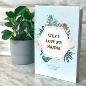 personalized gift for grandma. grandma gift ideas. personalized why I love my grandma book. Personalized books. Luhvee Books.