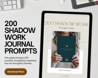 200 Shadow Work Journal Prompts, Inner Child Healing (Digital Download)