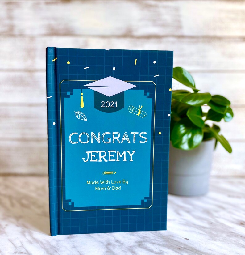 Happy Graduation Book Personalized Graduation Book Graduation Gift Class of 2021 - Etsy
