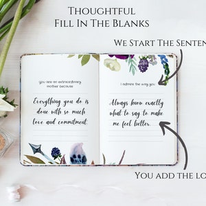 Personalized book for mother. Fill in the blank book by Luhvee Books.