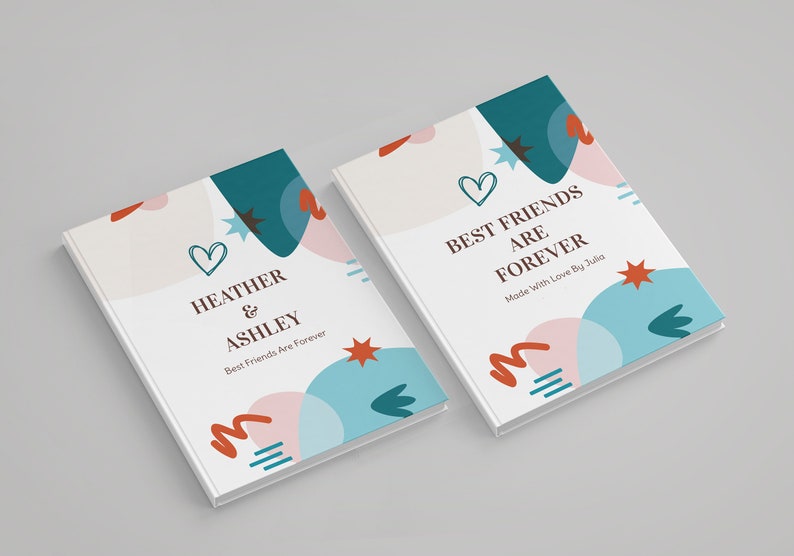 Personalized Best Friend Book best Friend Birthday Gift Best Etsy