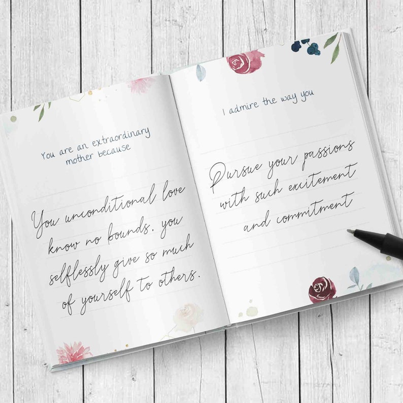 Personalized Book For Mom Memory Book For Mom Gift For Mom Etsy