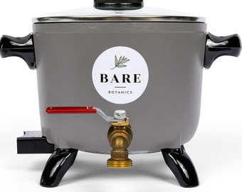 Bare Botanics Electric Wax Melter for Candle Making (Holds 10+ lbs) | Heat Resistant Handle & Brass Spout | Melts All Waxes in <30 Mins