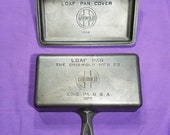 Near Mint Griswold Cast Iron Loaf Pan 877 with Cover Lid 859 Beautiful Clean Smooth Level Looks Unused Rare Excellent Condition