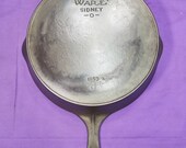 Very Nice 9 Wagner Sidney Cast Iron Skillet with Heat Ring Glass Smooth Cooking Surface Clean Sits Flat Ready To Use 1059A 9A Ghost
