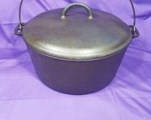 VHTF Griswold 11 Cast Iron Dutch Oven with Lid Slant Erie Logo 836 2554 Clean Smooth Rare Ready To Use