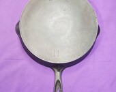 Very Rare First Series quot ERIE quot 11 Cast Iron Skillet with Heat Ring Scoop Handle Thin Walls Smooth Cooking Surface 1800s HTF Pre Griswold