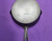 Rare quot ERIE quot 6 Cast Iron Skillet with Heat Ring Pre Griswold 699A Clean Smooth Sits Flat Level 1800s
