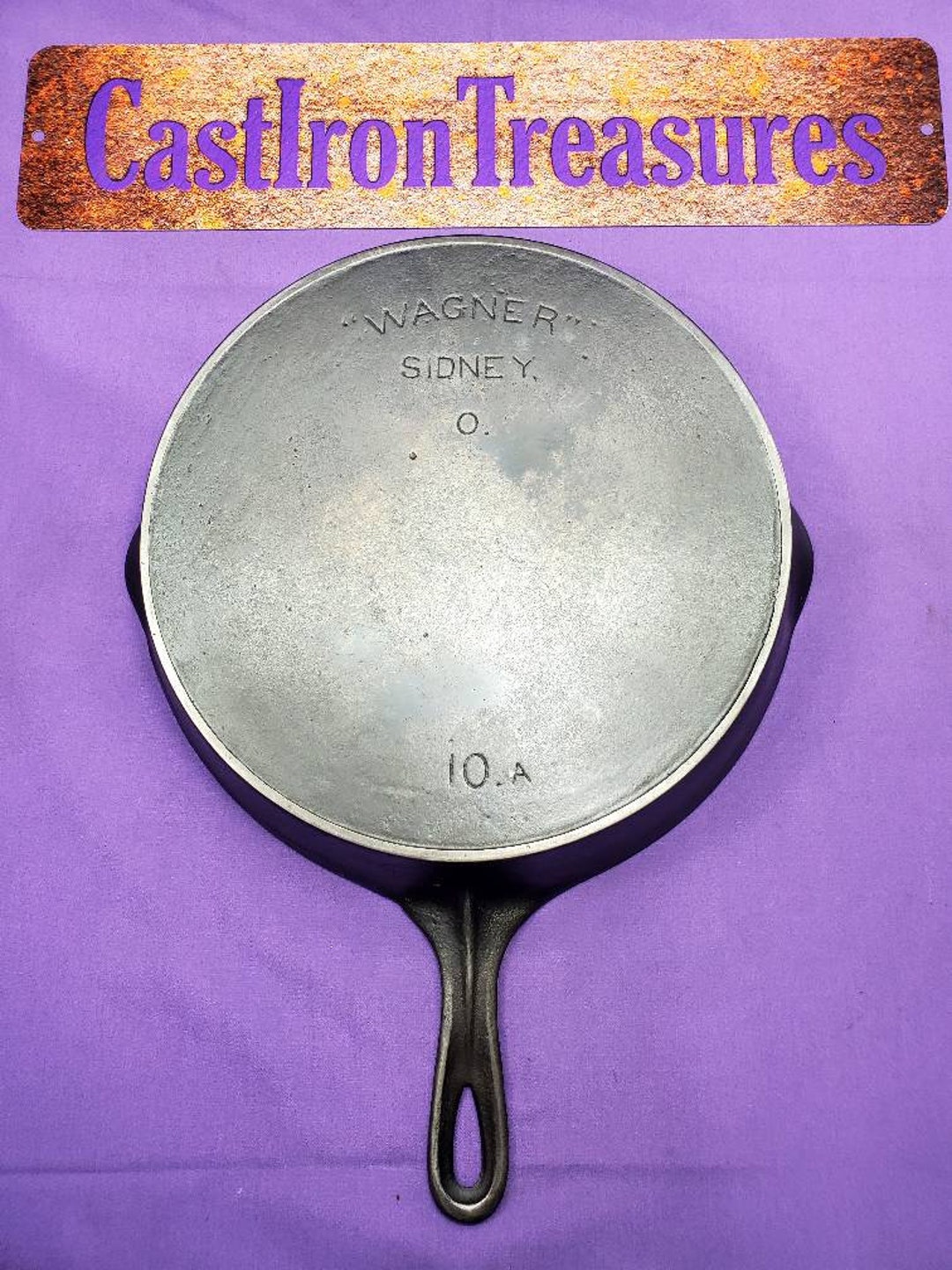 Early 10 wagner Sidney Cast Iron Skillet With Etsy