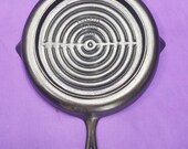 Rare 12 quot Favorite Piqua Ware Cast Iron Broiler Skillet With Deep Heat Ring Smooth Clean Excellent Ready To Use Or Display