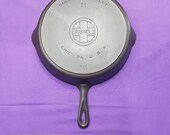 Beautiful 11 Griswold Cast Iron Skillet with Heat Ring Large Block Logo ERIE PA USA Sits Flat Smooth 717 Ready to Use Or Display